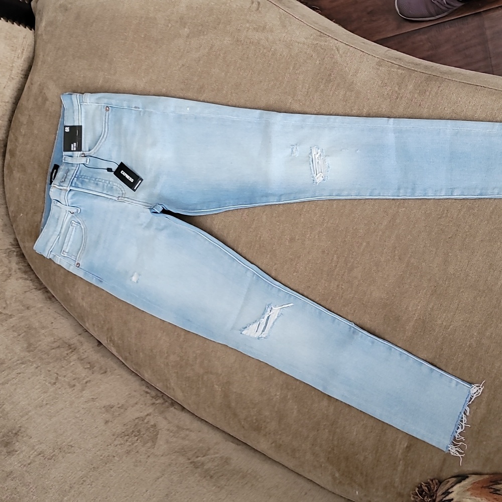 Express Mid Rise Skinny Jeans
